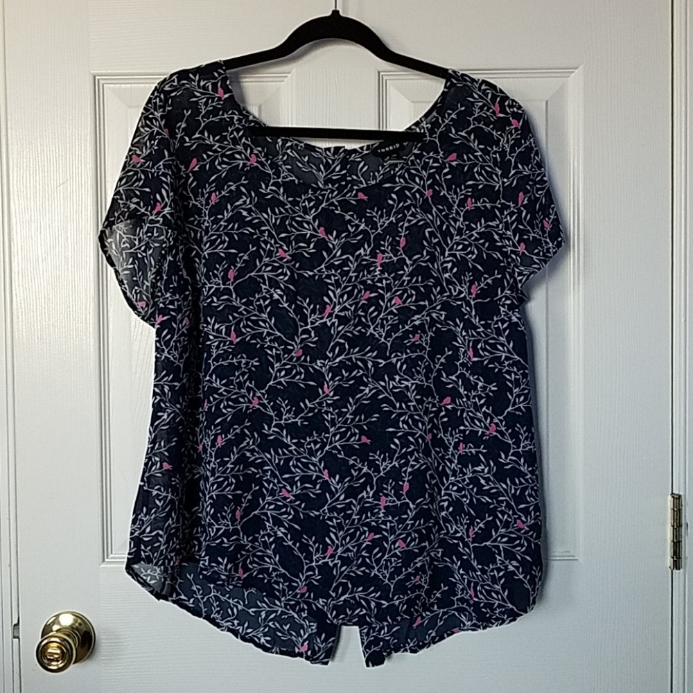 Torrid Button Back Top